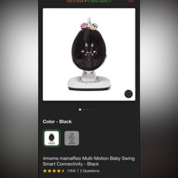 4Moms MamaRoo Bluetooth baby swing - Picture 6 of 6